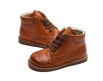 The Candy Leather Boot In Warm Chocolate(Back In Stock November 2022)
