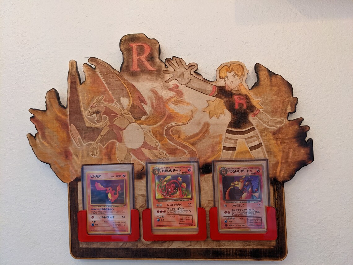 Custom Trading Card Display Plaque Etsy