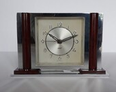 Art Deco CHROME and BAKELITE JAZ Clock
