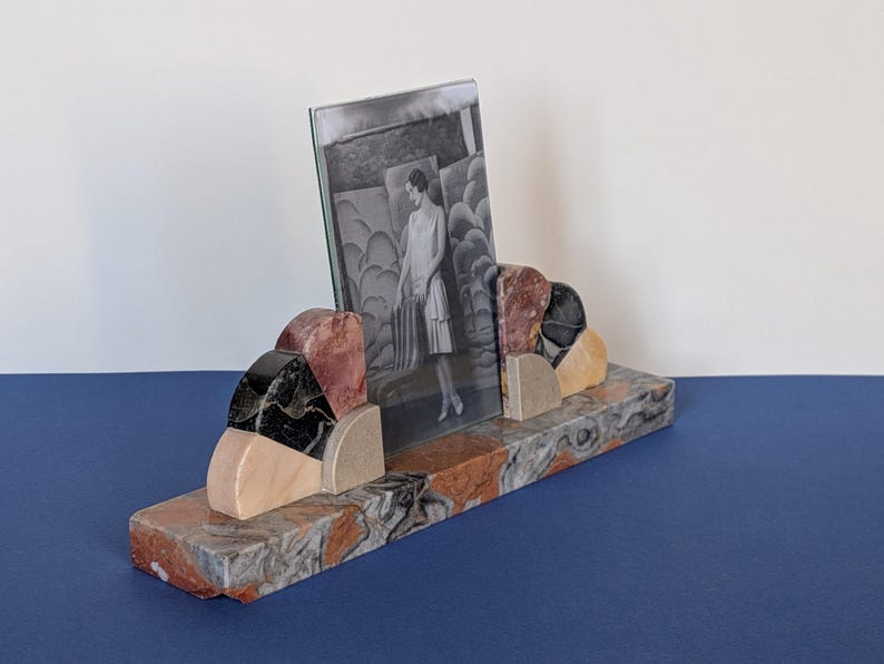 Excepcional marco de fotos Art Déco de la década de 1930 en Francia imagen 4