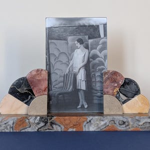 Excepcional marco de fotos Art Déco de la década de 1930 en Francia imagen 2