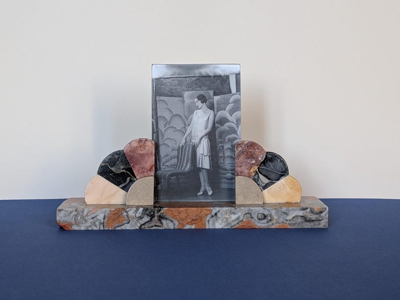 Excepcional marco de fotos Art Déco de la década de 1930 en Francia imagen 1