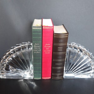 Heavy GLASS Sunshine BOOKENDS