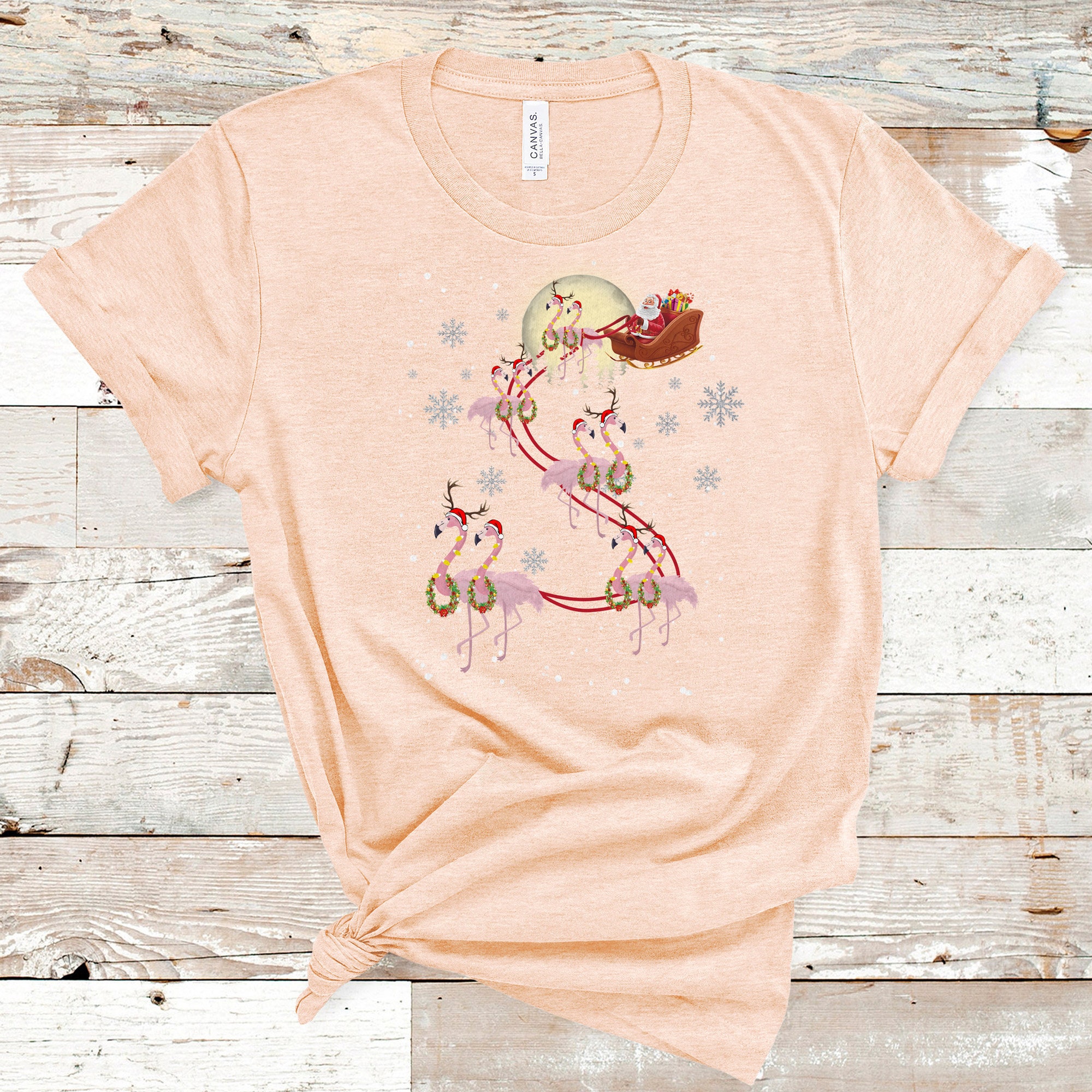 Twelve Tiny Flamingos Shirt Christmas Flamingo Tee Shirt | Etsy