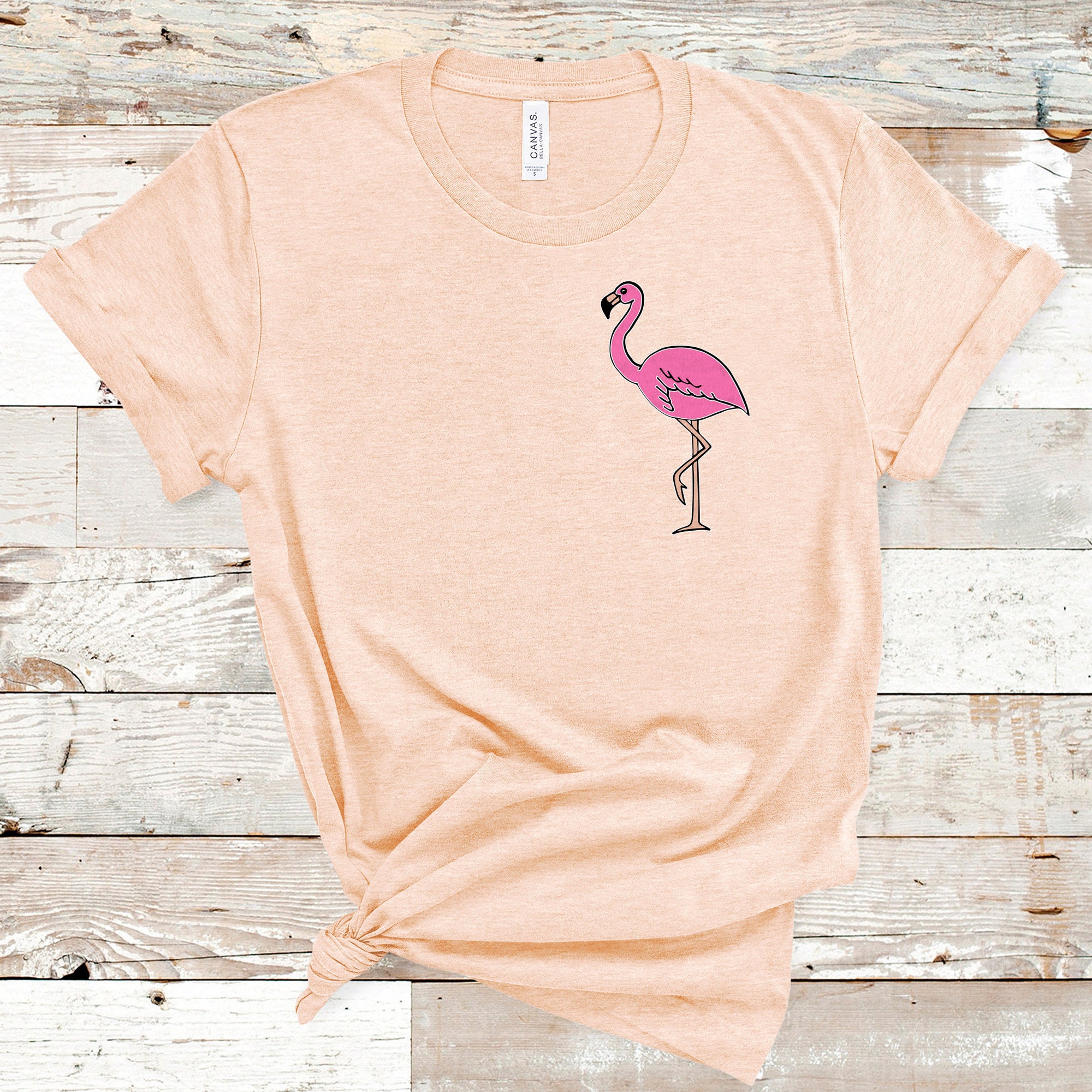 Pink Flamingo Shirt Flamingo Tee Shirt Womens Flamingo Shirt Etsy