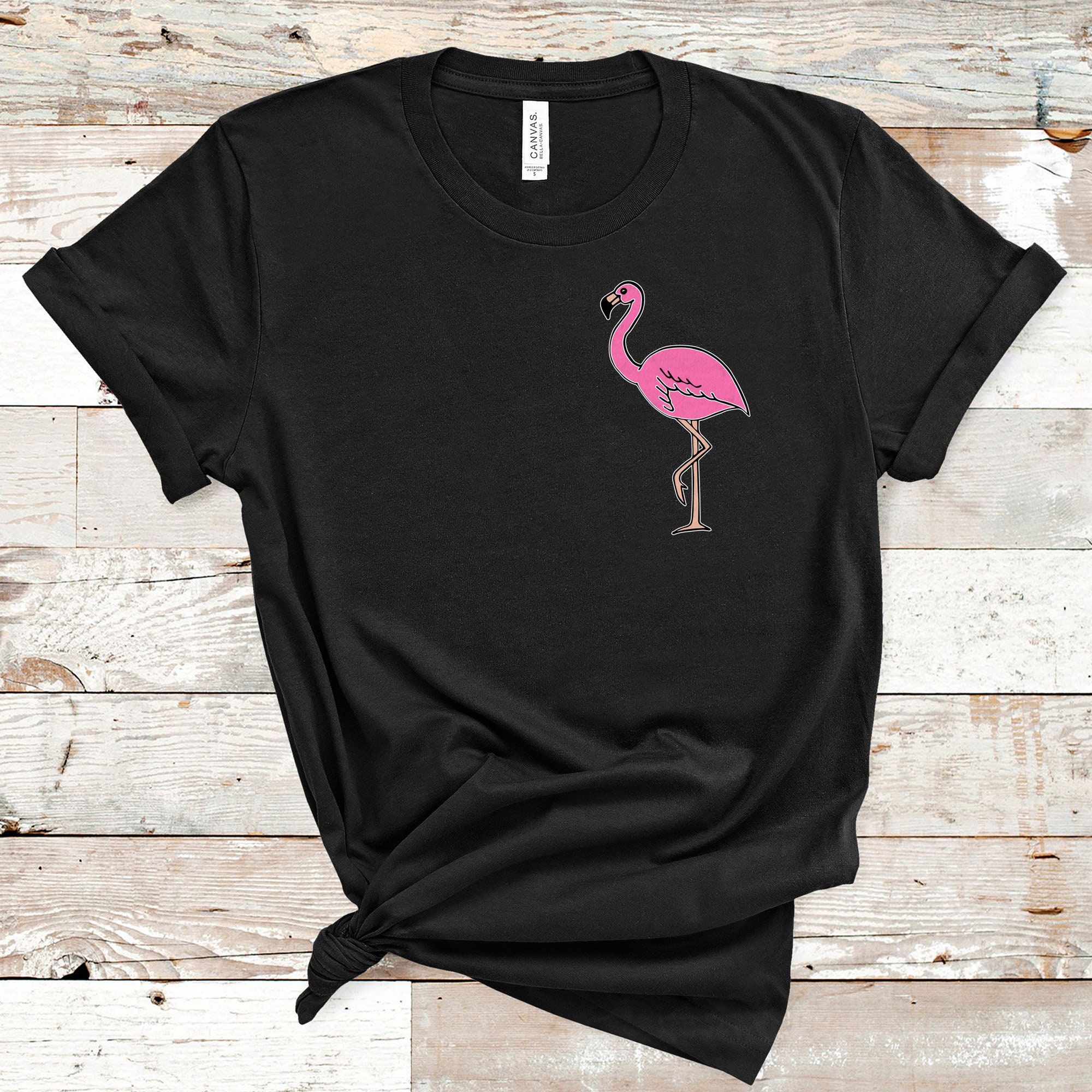 Pink Flamingo Shirt Flamingo Tee Shirt Womens Flamingo Shirt Etsy