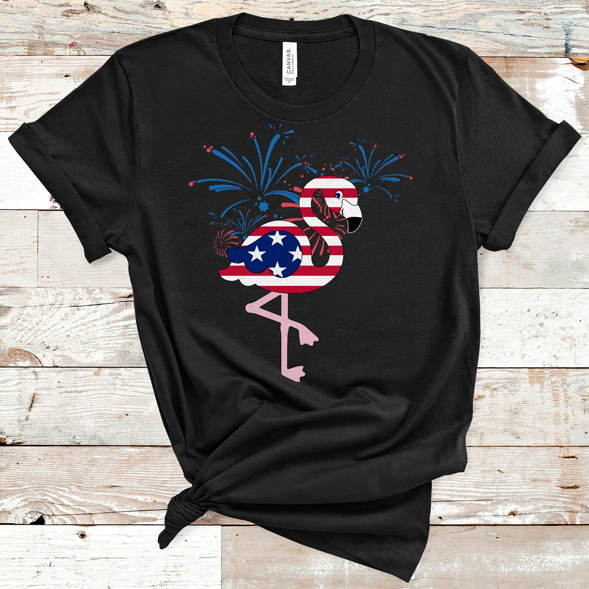 USA Flamingo Flamingo Tee Shirt Womens Flamingo Shirt | Etsy
