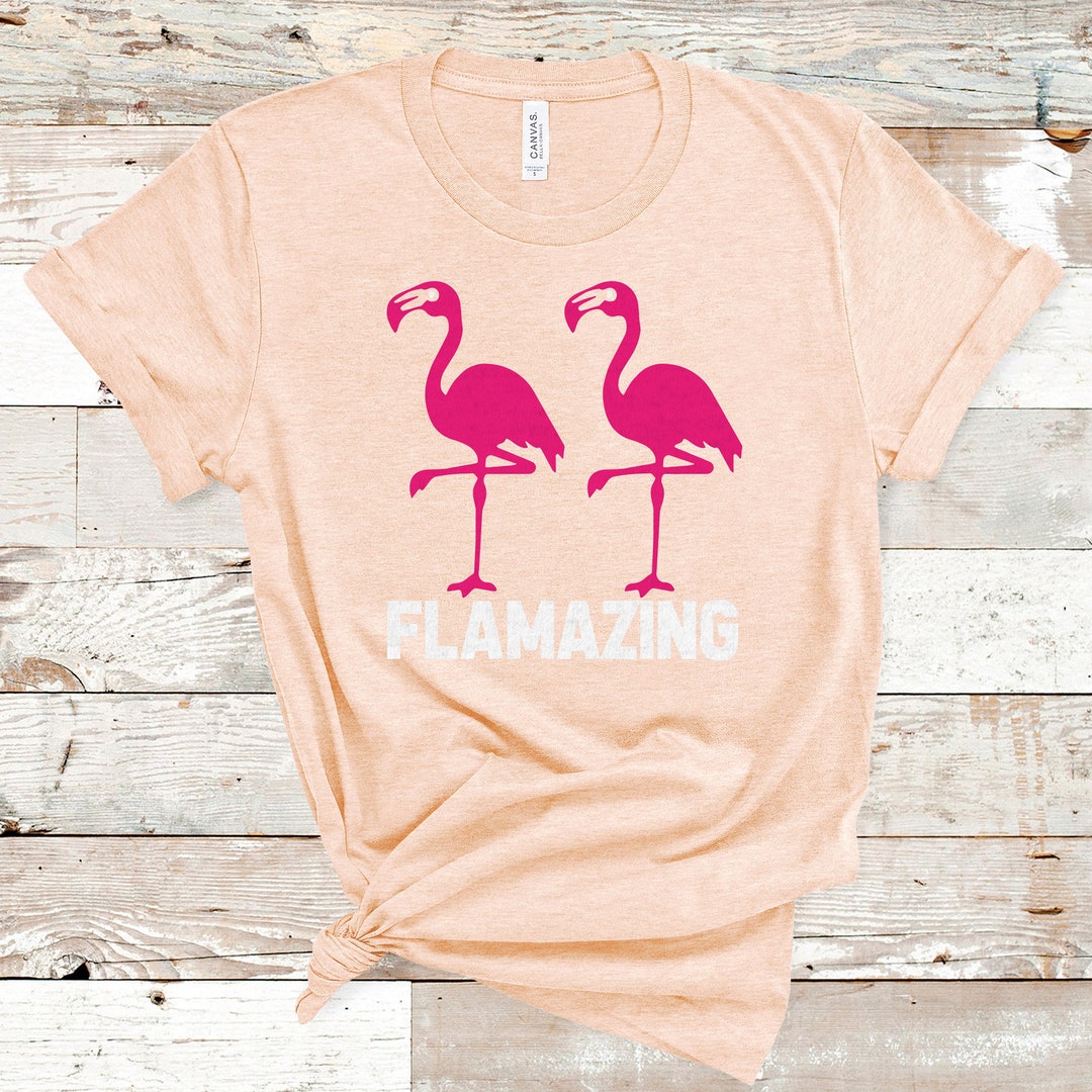 Flamazing Flamingos Tee Shirt Flamingo Tee Shirt Womens - Etsy