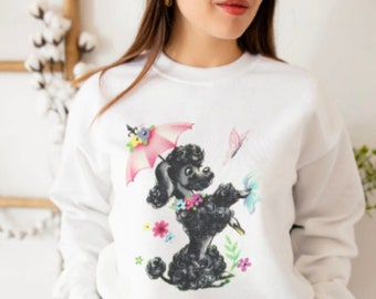 vintage poodle sweater