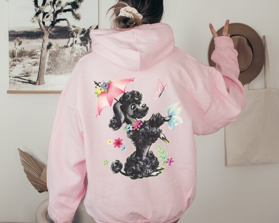 Regali per barboncini abbigliamento civetta felpa con cappuccio per cuccioli di cane persone con cani moda cottagecore regalo per animali dei cartoni animati cane San Valentino amante del cane barbonc...