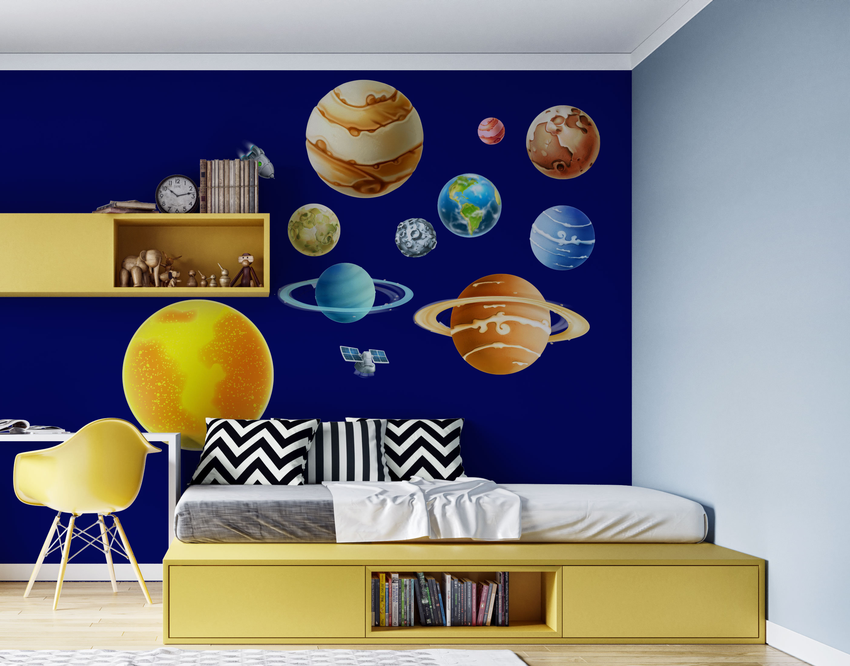 Sonne & Planeten Wandaufkleber Solarsystem Kinderzimmer | Etsy