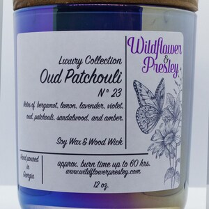 Wildflower Presley - 13oz. Soy candles that will fill your home with long-lasting fragrance with clean burning wooden wicks.