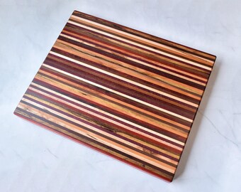 Handmade Cutting Board - 22-1/8" x 18" x 1-5/8" - Multi Species - Chopping Board