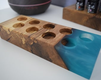 Essential Oil Holder | Fits 5-10ml bottles or 15ml bottles | Aroma Therapy display | Essential oil Storage Shelf | Diffuser Oil Organizer
