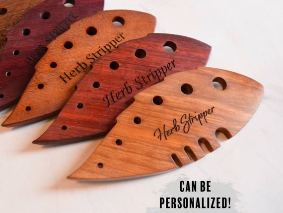 Personalized Wooden Herb Stripper