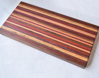Handmade Cutting Board - 23-1/4" x 11-1/2" x 1-5/8" - Multi Species - Chopping Board