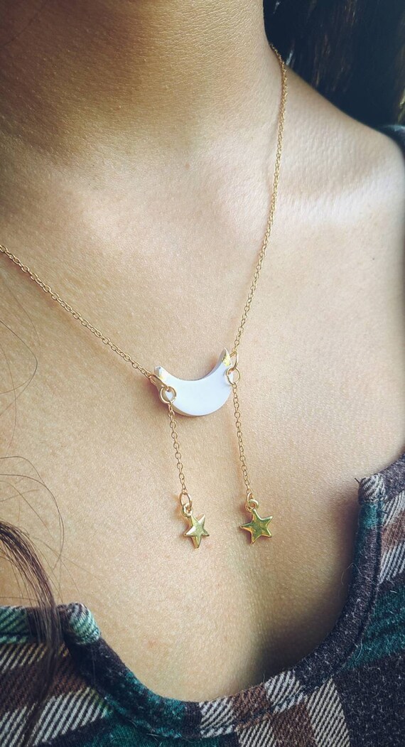 Necklace | Moon Necklace | Handmade | Handmade nec