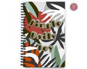 PLANT LOVER Gift | Monotone Green | Dot Grid | Spiral Notebook