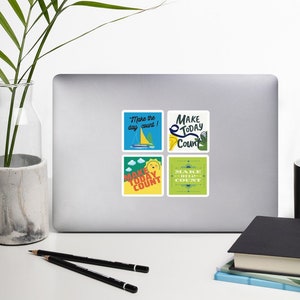 PLANNER STICKERS | Laptop stickers | Make Today Count | Vinyl Stickers | Positive Stickers | Affirmation Stickers
