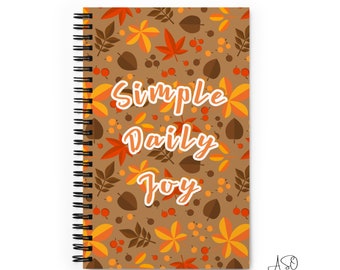 Autumn Leaves Notebook: Fall Inspired Journal, Gratitude Gift