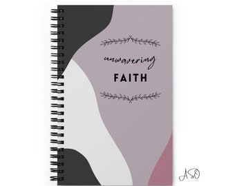 UNWAVERING FAITH | Spiral Dotted Notebook | Ships Worldwide