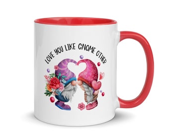 Gnome Anniversary Mug: Couples Gift, Colorful Ceramic