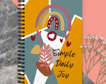 Bohemian Carefree Life Spiral Notebook