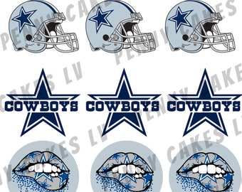 Dallas Cowboys Cupcake Toppers Printable 