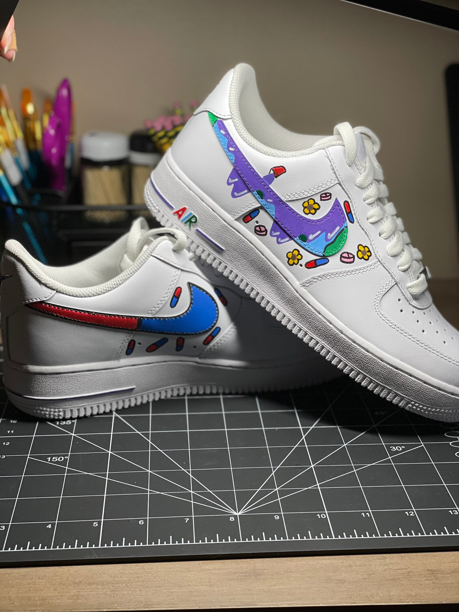 custom juice wrld air force 1