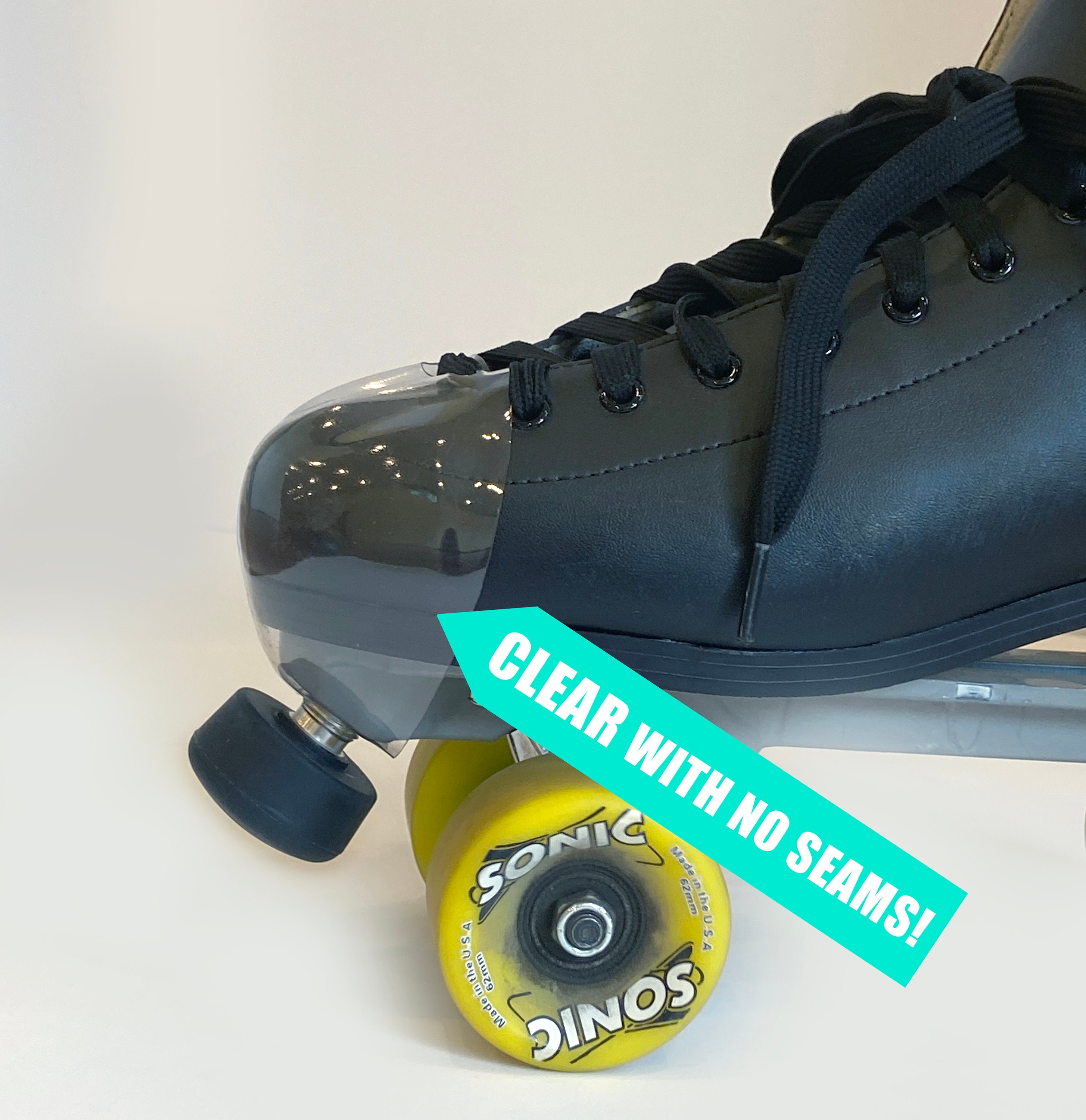 Clear Roller Skate Toe Caps (Transparent)