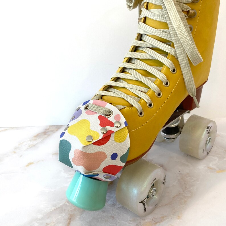 Retro Cow Print Roller Skate Toe Caps multicolor Etsy