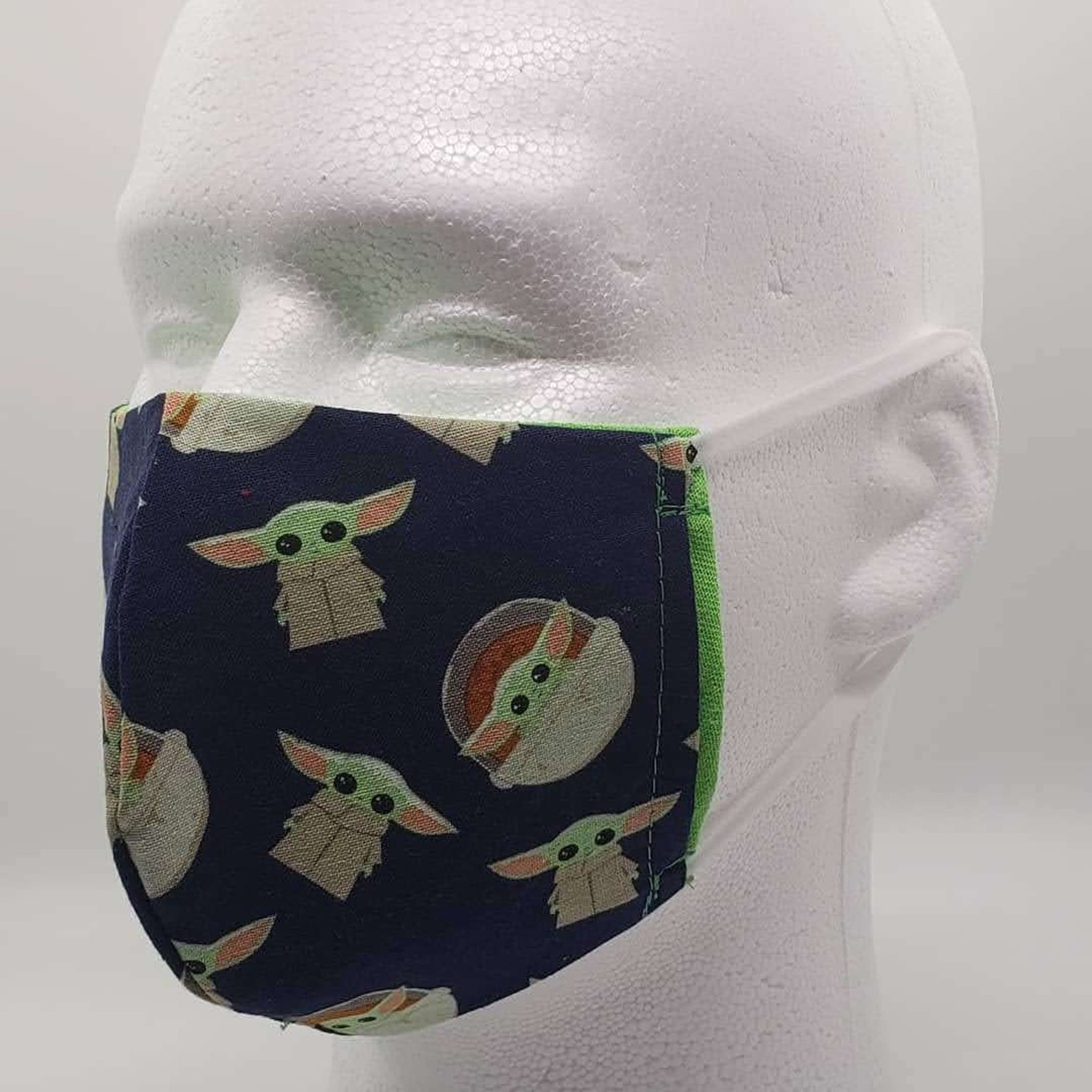 Baby Yoda Face Mask with Filter Pocket Etsy