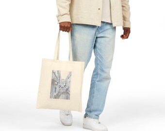 Venice Italy Watercolor Tote Bag | Venice Canal Cityscape Canvas Bag, Aesthetic Italian Travel Gift, Romantic Venice Souvenir, Art Lover