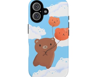 Kawaii Bear iPhone Case | Cute Nature Scene Phone Case | Cottagecore Bear Phone Cover | Bear Lover Gift
