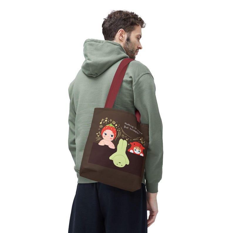 Bolso tote Sonny Angel Smiksi / Bolsa sorpresa con baratijas / Solo contiene baratijas / Regalo de coleccionista kawaii / Bolso marrón con estética adorable imagen 10