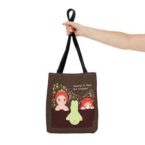 Bolso tote Sonny Angel Smiksi / Bolsa sorpresa con baratijas / Solo contiene baratijas / Regalo de coleccionista kawaii / Bolso marrón con estética adorable imagen 4