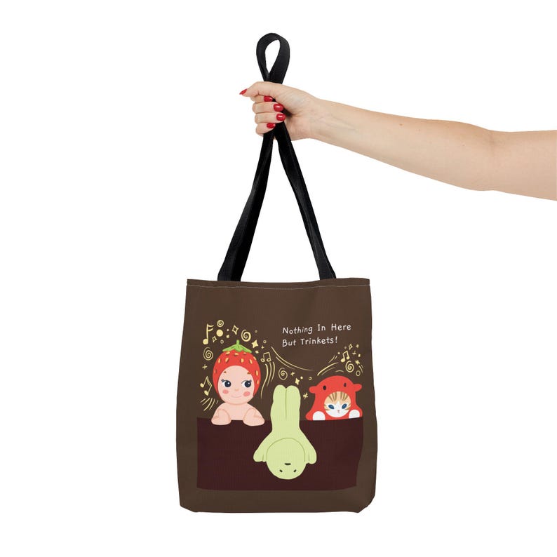 Bolso tote Sonny Angel Smiksi / Bolsa sorpresa con baratijas / Solo contiene baratijas / Regalo de coleccionista kawaii / Bolso marrón con estética adorable imagen 4