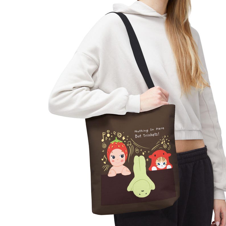 Bolso tote Sonny Angel Smiksi / Bolsa sorpresa con baratijas / Solo contiene baratijas / Regalo de coleccionista kawaii / Bolso marrón con estética adorable imagen 6