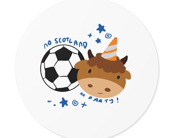 No Scotland No Party Sticker | Funny World Cup Soccer Sticker | Tartan Army Sticker | Scotland Fan Gift | Boston World Cup