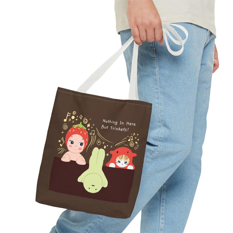 Bolso tote Sonny Angel Smiksi / Bolsa sorpresa con baratijas / Solo contiene baratijas / Regalo de coleccionista kawaii / Bolso marrón con estética adorable imagen 14