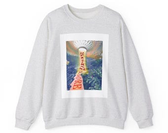 Singapore Gardens by the Bay Sweatshirt, Supertree Grove Crewneck, Tropical Travel Gift, Marina Bay Skyline Sweater, Singapore Souvenir