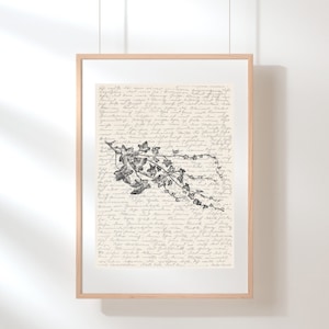 Ivy Wall Art | Plant Wall Art | Ivy Vine Print | Ivy Poster | Botanical Print | Ivy Vine Illustration | Sketch | Digital Ivy Vine Wall Art