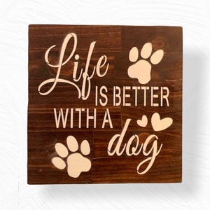 Dog Hanging Signs/ Home Decor Dog Wall Hangings/ Dog Signs/ | Etsy