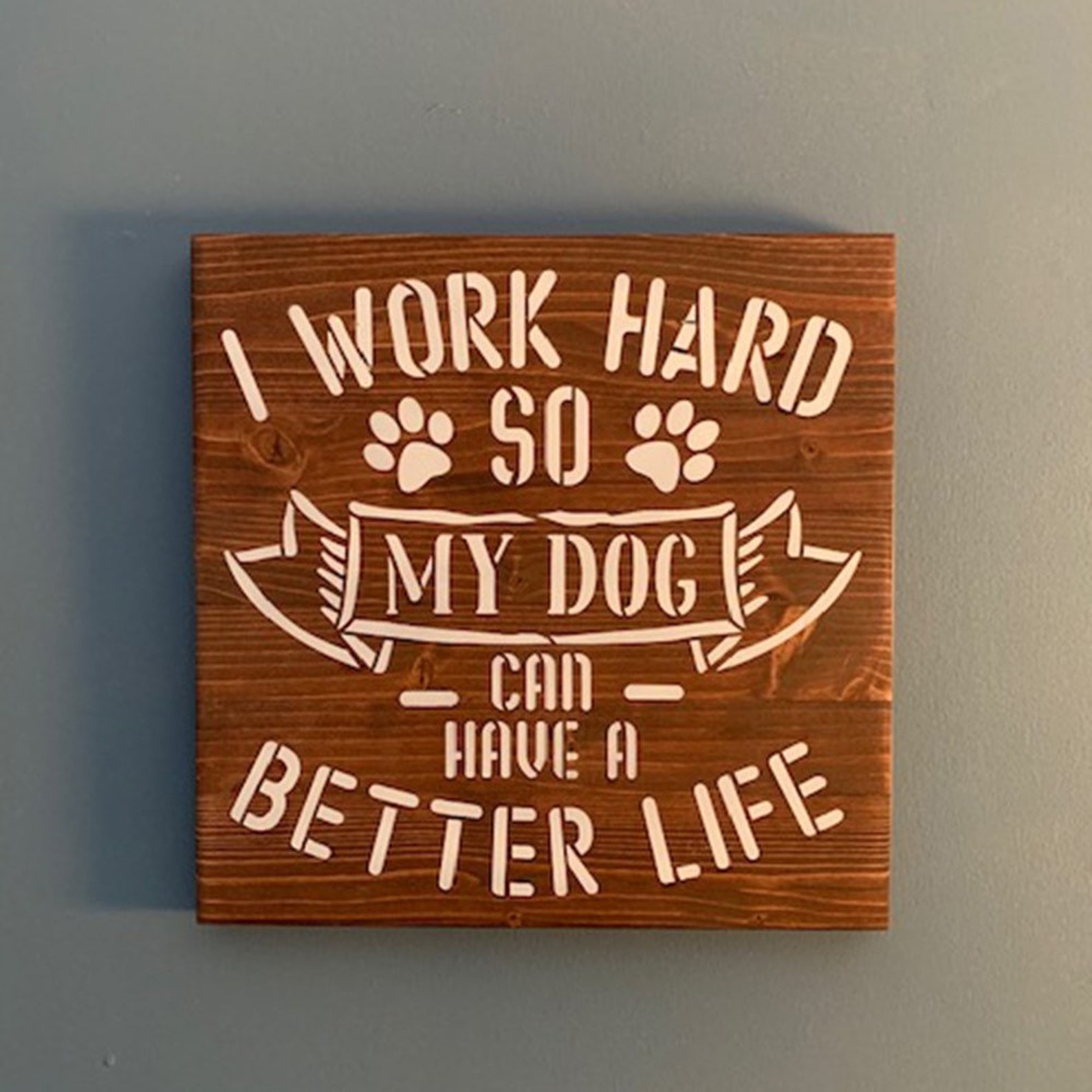 Dog Hanging Signs/ Home Decor Dog Wall Hangings/ Dog Signs/Dog Etsy