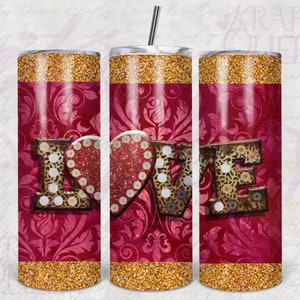 20oz Becher | Liebe | Valentinstag PnG| Liebe PNG | Digitale Datei | Sublimation PNG | Sofort Download | Stiefel PNG| Gold