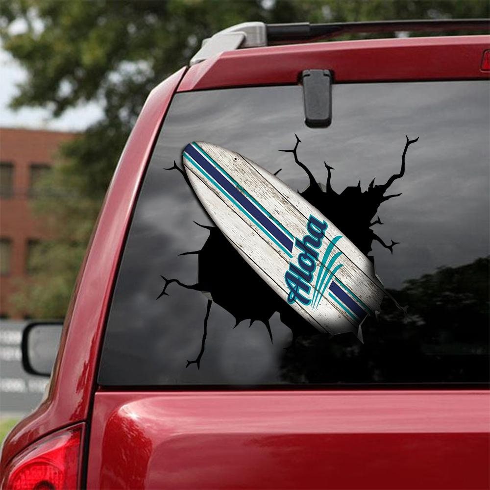 Surfing Decals For Car Window Surfing Funny Sticker Surfing Etsy