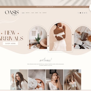 Boho Shopify Theme - Shopify Theme Template 2.0 - Boutique Ecommerce Website Template - Clothing Shopify Website Design , Shopify Banner