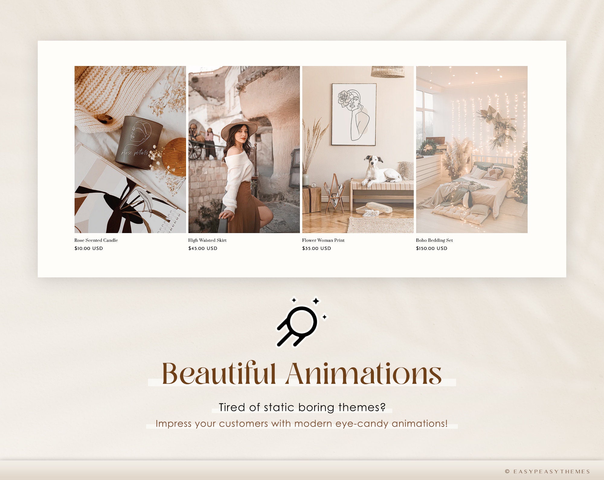 Boho Shopify Theme Shopify Theme Template 2.0 Boutique Etsy