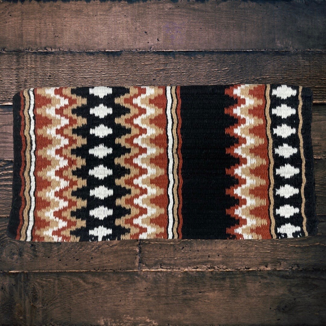 HEAVY New Zealand Wool Saddle Blanket 36x42, 67LBS Tight Weave Saddle