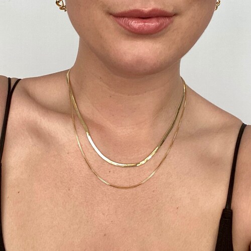 Gold Necklace Set Layer Necklace Set 